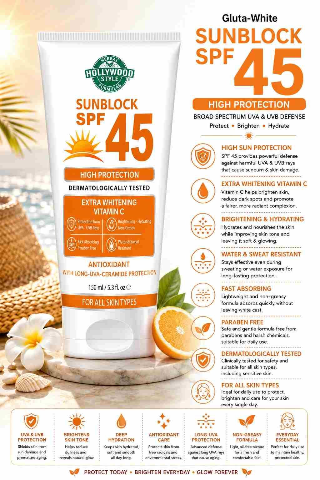 Sunblock SPF 45 150ml - Image 2