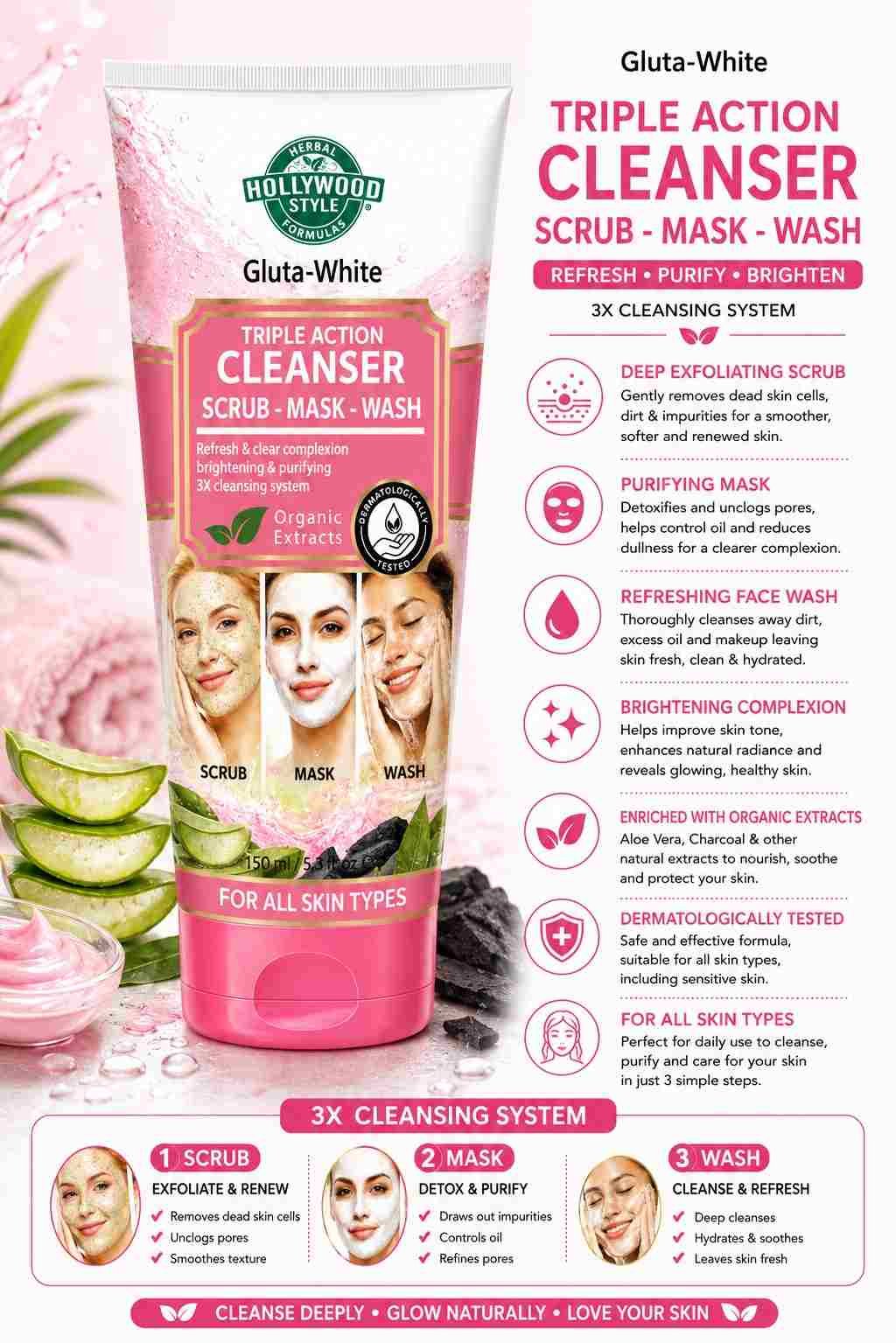 Triple Action Cleanser 150ml - Image 2